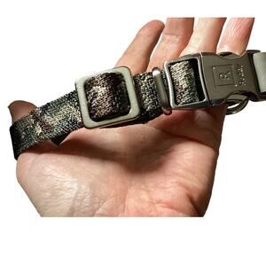 Reddy Camo Dog Collar Camouflage Metal Buckle Hardware Excellent Condition